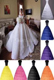 2022 Goedkope baljurk 6 hoepels Petticoat Wedding Slip Crinoline Bridal Underskirt Layes Slip 6 Hooprok voor Quinceanera -jurk CPA27633975