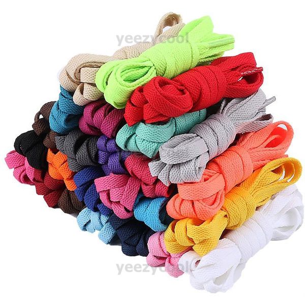 Precio 2022, cordones de poliéster, blanco y negro, bajos, elásticos, de seda, planos, de doble capa, cordones para zapatos, para zapatos, twist mid se, multicolor 09