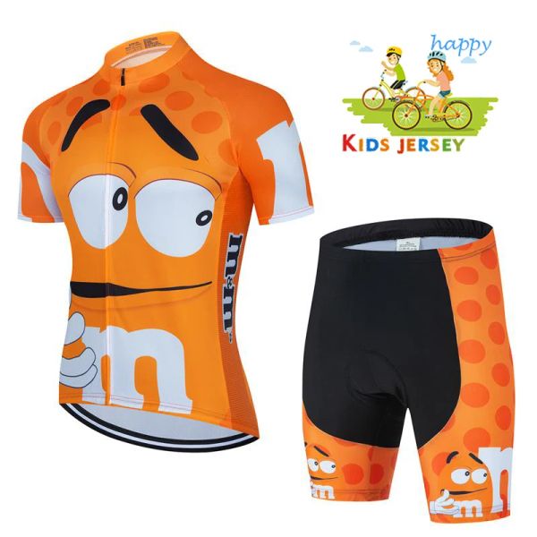 2022 Enfants Cycling Jersey Set Boys Girl Girl Cycling Vêtements Childre