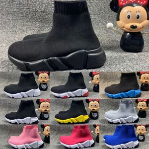 Paris Speed Sneaker Zapatos para niños Triple-S Diseñador Calcetín Alto Entrenadores negros Chicas Bebé Niño Joven Niño Infantes Zapato Niños Casual Niños Zapatillas de deporte Tamaño 25-35FApi #