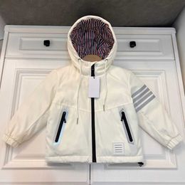 Manteau classique en duvet de canard blanc pour enfants, ensemble Parent-enfant, épais, avec fermeture éclair à quatre barres, pour garçons et filles, 2022