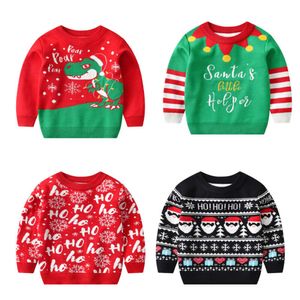 2022 Kinderen Sweater Kerstmis Baby Girl Winter Des Cardigan For Girls Boys Jumper Toddler Knitwear Outerwear 1-8 jaar L2405