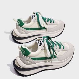 2022 Chunky sneakers merk ontwerp vrouwen casual schoenen sport wig schoenen comfortabel platform sneakers witte schoenen groene sneakers g220610
