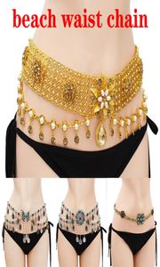 2022 Classic Luxury Women039 Summer plage Belt Ethnique Belly Dance Taist Chain Tassel Flower Flowerfly Accurettes Drop705882904181