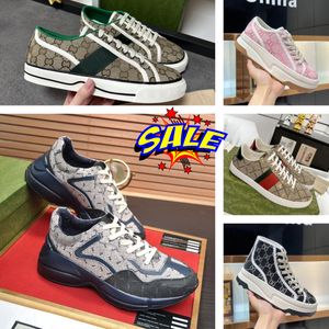 Rhyton Designer Casual Shoes Bee Ace Sneakers Lage Heren Damesschoenen Top hoogwaardige tijger geborduurde zwart wit groen strepen lopen sneakers trainers