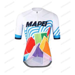 2022 Classic Tour Cycling Jersey Men Vintage Mapei Team Korte mouw Outdoor Racing Bike Clothing Wear Road Mountain G11305923462