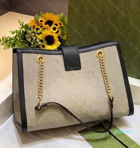 2022 Collectie Ketting Schoudertas Dames Mode Messenger Packag Canvas Lederen Klassieke Hoge Kwaliteit Handtassen Hobo, Shopper Bags,