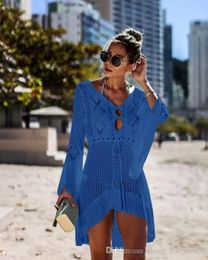 2022 Cover-Ups Summer Hot Chal Shawal Sun protector solar y Bikini Blusas Bikini Lemon Beach Traje de baño Colores MXI Pedido