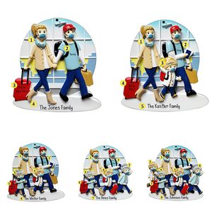 2022 Creatieve kerstboomdecoratie Resin Craft Craft Diy Family Travel Group Christmas Room Decor