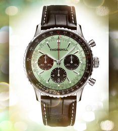 2022 Crime Premium Herren-Armbanduhr, voll funktionsfähig, 42 mm Quarzwerk, Zeituhr, Echtleder-Gürtelband, klassische Atmosphäre, gut aussehende Armbanduhr