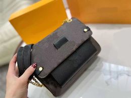 2022 Cross Body Bag Chaîne Sac à bandoulière Shopping Couture Couleur Pack Designers Single Fashion Lady 21cm Plaid Classic Crossbody