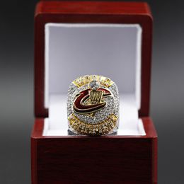 2016 James MVP Cavaliers Anillo de campeonato de campeones del equipo nacional de baloncesto con caja de presentación de madera Recuerdo Hombres Fan Regalo Joyería 2024