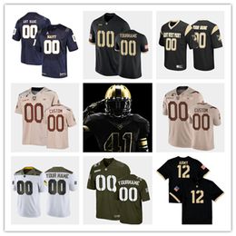 2022 Custom Army Knights NCAA Maillots de football - 4e division de cavalerie personnalisée Arik Smith # 53 Isaiah Alston # 86