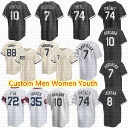 2023 Connect Baseball Jerseys Tim Anderson Luis Robert Lance Lynn Liam Hendriks Eloy Jimenez Yoan Moncada Jake Burger Grandal Fisk Jersey Andrew Benintendi