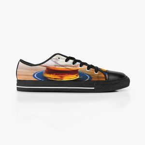 2022 Aangepaste schoenen klassiek canvas laag gesneden skateboard casual acceptatie aanpassing UV -printen lage heren dames sport sneakers