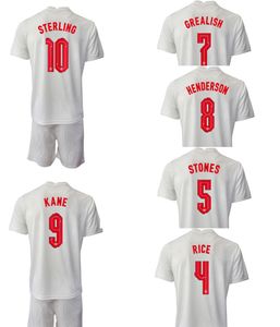 2022 Ensembles de maillots de football STERLING 10 de qualité thaïlandaise personnalisés avec des shorts KANE 9 LINGARD 7 VARDY 11 RASHFORD 19 DELE 20 Kits de football