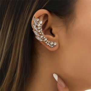 2022 Dangle Lustre De Luxe Piercing Cristal Strass Clip Boucles D'oreilles pour Femmes Fille Oreille Clips C Forme Zircon À La Mode Boucle D'oreille Bijoux Bijoux