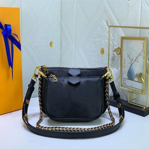 2022 Sac de créateur Fashion Classic 2 pièces Ensemble Femme Mini Sac de haute qualité Hands Hand Wash Sacs Sacs Lédies Cross Body Lea272T