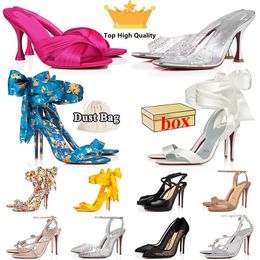 christian louboutin red bottom heels Box Designer Pumps Shops Women Stile to Transparent Upper Slingback Heel Luxury Bottom Rubber Loafers 【code ：L】