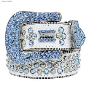 2022 Designer Belt Bb Simon Belts for Men Women Shiny diamond belt white cintura uomo boosluxurygoods 252512