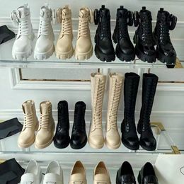 2022 Designer Bottes Marque Haute Qualité Monolith Rois Boot Hommes Femmes Bootss Bottines En Cuir Nylon Amovible Sac Chaussons Militaire Inspiré Chaussures De Combat