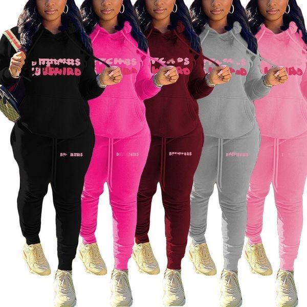 2024 Designer Brand Jogging Suit Femmes Survêtements Imprimer Sweats à capuche Pantalons 2 pièces Ensemble Sweatsuits à manches longues Plus la taille 4XL 5XL Vêtements de sport Vêtements Dames Tenues 8962-9