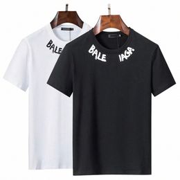 Designer Brand Tees T-shirts Top Qualité Pure Cott Chemise à manches courtes Simple Lettre Imprimé Été Casual Hommes Vêtements Taille S-4XL y5Np #