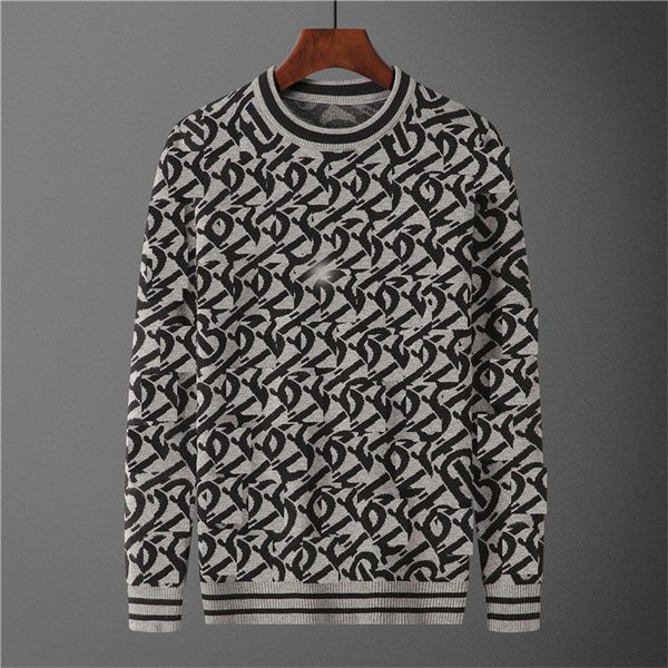 Diseñador Classic Mens Clothing CHECE Letter Fashion Animal Print Casual Outumn Winter Winter Holder Men Sweaters de cuello de la tripulación Gy#04