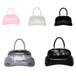 2022 Designer Editor Bag Women Shoulder Bags 100% kalfsleer leer crossbody handtassen shell-vormige handbag328k