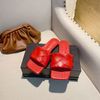 2022 Designer talons plats pantoufles pour l'été occasionnel usure Bottegeas Sandale Sandale Couleur de couleur Plaid noir / rouge / jaune / vert / rose Taille de bienvenue personnalisée 39-43
