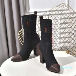 2022 Designer Louiseity Bottes Chaussures Nude Noir Beater Viutonity Bout Pointu Talons Hauts Bottes Chaussures kis