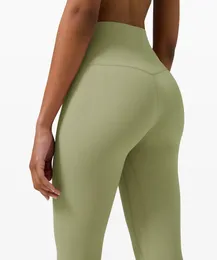 2022 designer lu-12 tenues de yoga couleur unie femmes pantalons de yoga taille haute sport fitness leggings élastiques S-3XL
