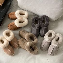 Designer Tazzlita Pantofole Coquette Scivoli in pelliccia Pelle di pecora Shearling Tazz Tazzlita Muli Donna Uomo Ultra Mini Stivali con plateau Pelle scamosciata Autunno Inverno taglia 35-44