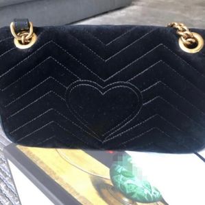 2022 Designer-Marmont Velvet Bags Handtassen vrouwen schoudertas ontwerper handtassen portemonnees ketting mode crossbody tas