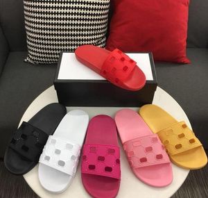 2022 Designer Men Women Sandalen met correcte bloemendoos stofzak schoenen Tiger Snake Print Slide Summer Brede platte slipper Maat 35-46
