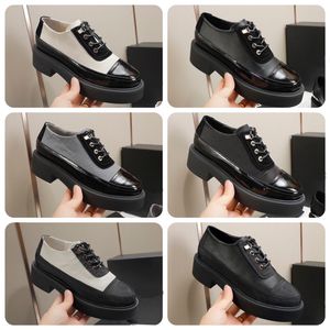 2022 Designer Nieuwe Casual Shoes Winter Lace Up Shoe Black Flats Boots Low Heel White Business Short Booties Work Lace Box