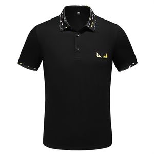 T-shirts pour hommes polos Chemises décontractées à manches courtes Imprimer grande taille Hommes Classique Business Bouton Revers Coupe ajustée chemise de haute qualité chemise de couleur unie pour hommes Élégant # 38