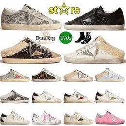 gouden sneakers heren dames luipaard vuile gooooses casual schoenen platform basketbal goldenstar super sterren do-oud zwart wit glitter luxe italië merk trainers