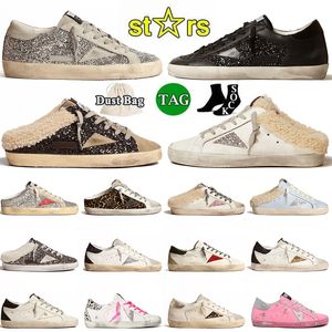 Sneakers Men Women Luipard Dirty Casual Shoes Platform Basketbal Super Stars Do-oude Black White Glitter Luxury Italy Brand Trainers