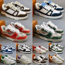 2024 Designer Sneaker Virgil Trainers Chaussures décontractées Couile Abloh Abloh blanc vert rouge Lettre de superposition de plate-forme basse baskets EUR 36-45