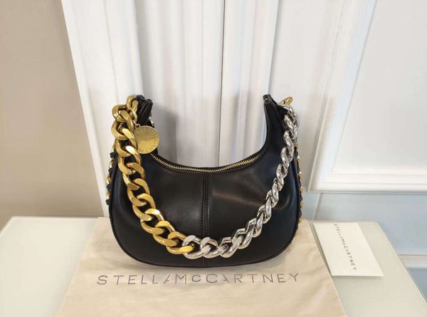 2022 Diseñador Stella McCartney Bolso Cadenas de hombro Bolsas Paquete axilar para mujeres Marca Bolsos de cuero real Lady Luxury Shopping Bag 01ESS