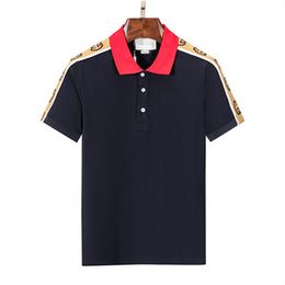 2022 designer rayure polo t-shirts serpent polos abeille floral mens High street mode cheval polo luxe T-shirt p00012