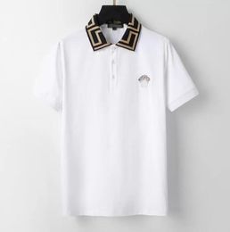 2022 Designer Stripe Polo Shirt T Shirts Snake Polos Bee Floral Mens High Street Fashion Horse Polo Luxe T-shirt#58