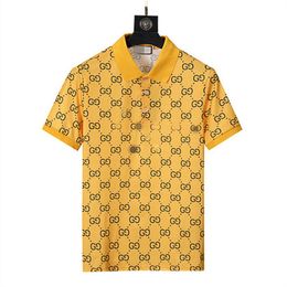 2022 diseñador raya polo camisa camisetas serpiente polos abeja floral para hombre High street moda caballo polo lujo camiseta p00054