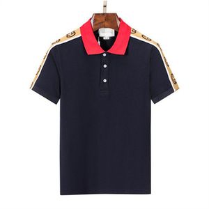 2022 designer streep polo shirt t-shirts snake polo bee bloemen mens High street fashion paard polo luxe T-shirt p00012