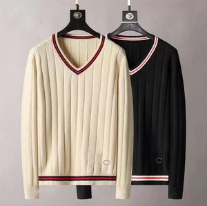 2022 Designer Sweater Luxe mannen en vrouwen gradiënt Jacquard Letters Heren Paris Paris Mode Top Kwaliteit T-Shirt Street Lange mouwen Snake