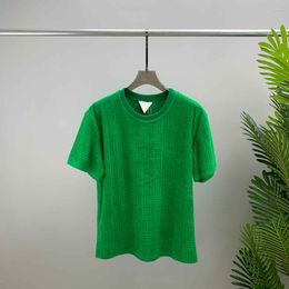2022 diseñador camiseta mujer nuevo sitio web moda sincrónico cómodo venta impermeable ropa de calidad superior tela casual para mujer manga de verano jersey más nuevo