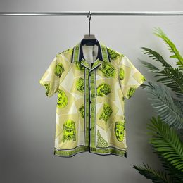 2022 Ontwerpers Mens Drail Shirts Business Fashion Casual Shirt Brands Men Spring Slim Fit Shirts Chemises de Marque Pour Hommesq01