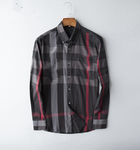 2022 Designers Hommes Chemises habillées Mode d'affaires Chemise décontractée Marques Hommes Chemises Printemps Slim Fit chemises marque pour hommes M-3XL # 07