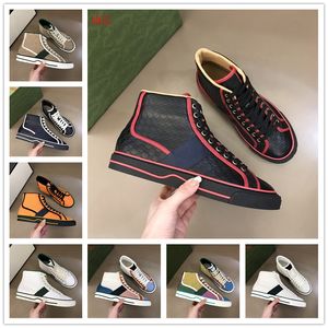 2022 Designers Tennis 1977 Sneaker Toile Luxurys Bottes Beige Bleu Denim Jacquard lavé Femmes Chaussures Ace Semelle en caoutchouc Brodé Vintage Casual Baskets